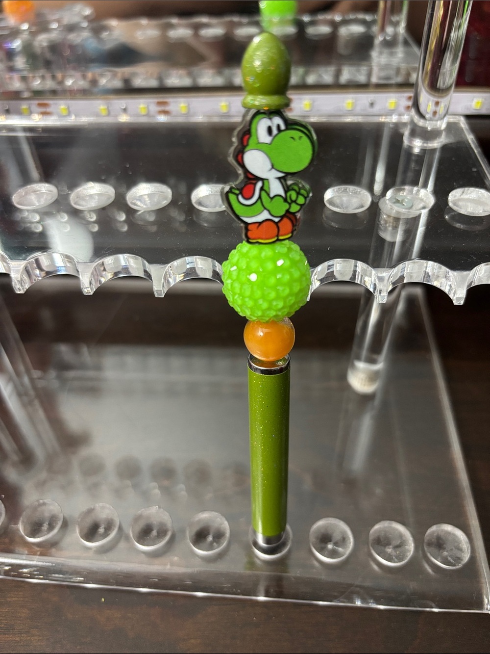 Unbranded Green Yoshi Reptile Enrichment Bead Stick